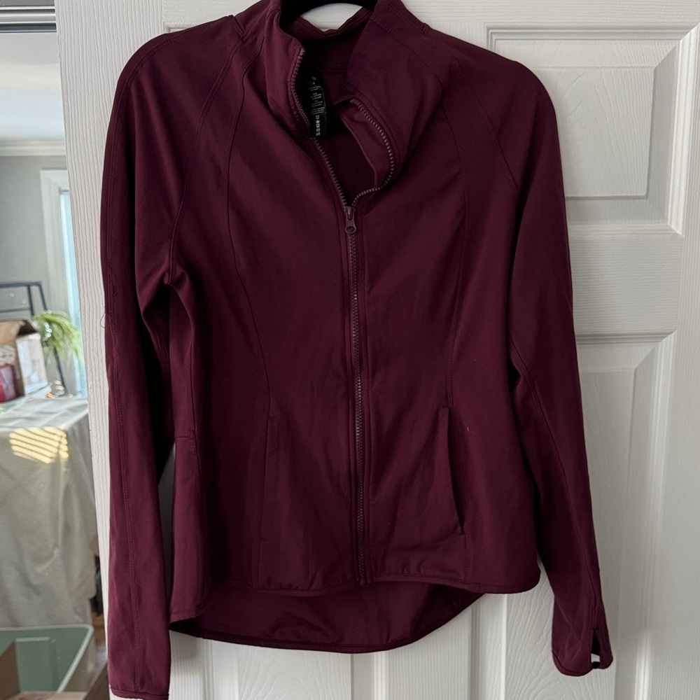 Women's Magenta/Burgundy Zip-up jacket size L